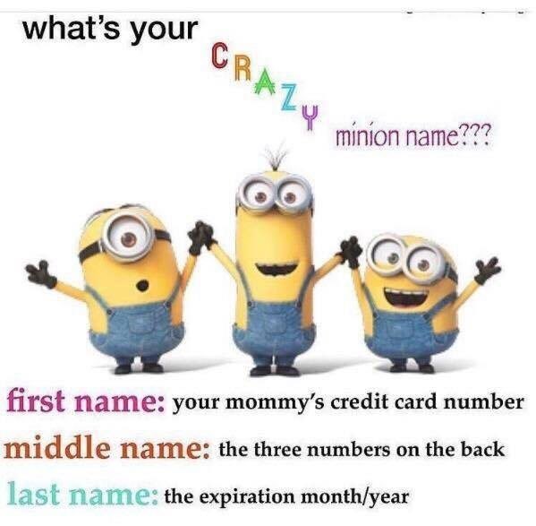 mcballlin's tweet photo. @jacksfilms jack what’s your crazy minion name??? #jackask https://t.co/zEEafwNWp3