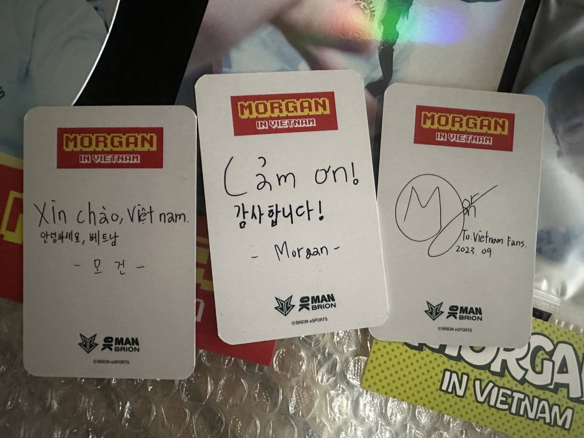 tsupport_16's tweet image. Morgan in Vietnam goods set arrived today 🥰 
#모건 #Morgan_in_Vietnam #XinchaoMorgan #BRION #KTOVietNam