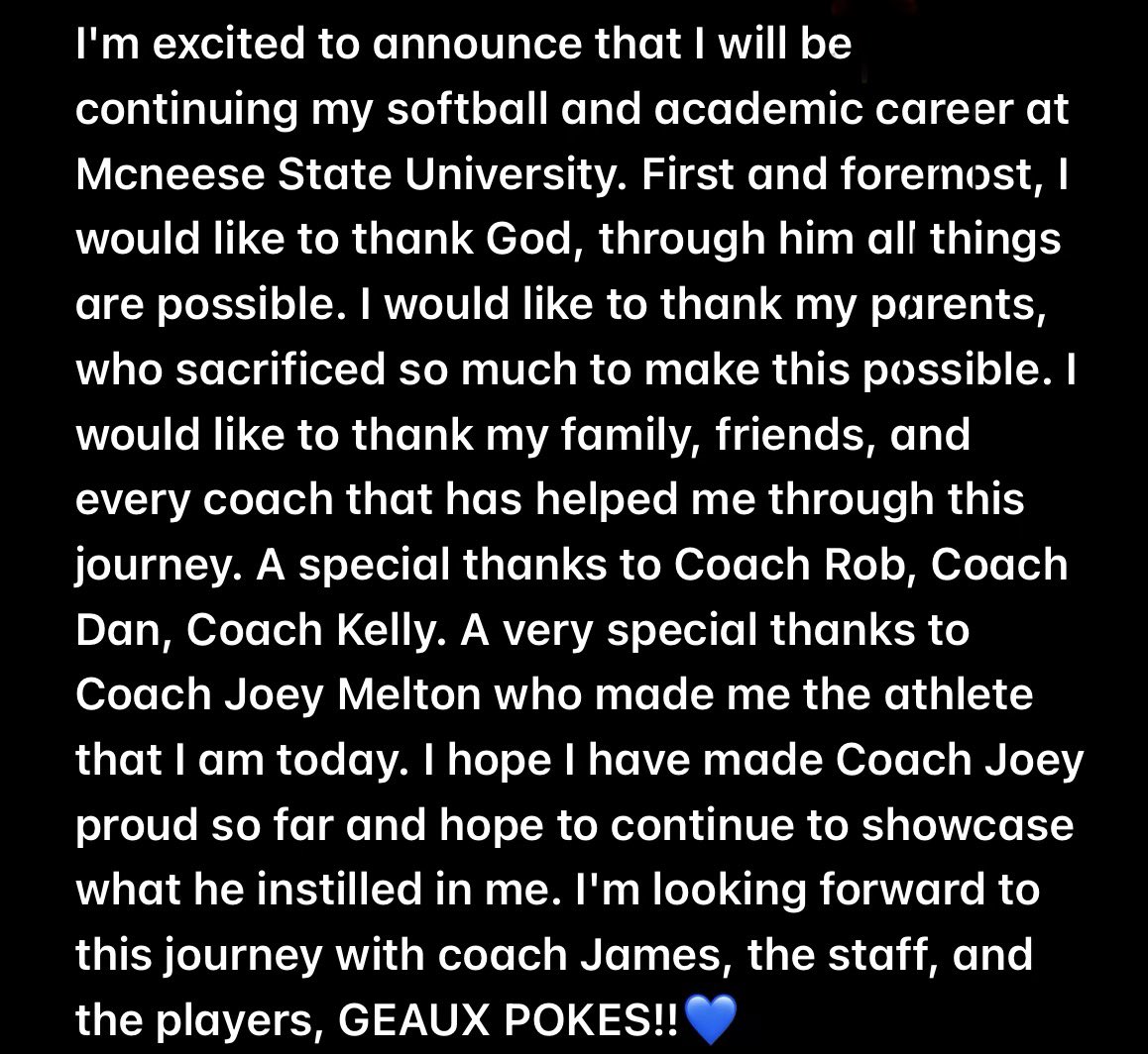 d1mikaa's tweet photo. Geaux Pokes!! Thank you everyone, I am excited to announce this… https://t.co/xAzbiY68vB
