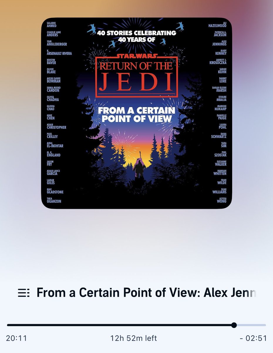 I just have to say bravo to  @CaptainEhud ,👏🏼I just finished the chapter “From A Certain Point Of View” with tears in my eyes. Great, great stuff man. And what a beautiful story by #AlexJennings  🤩