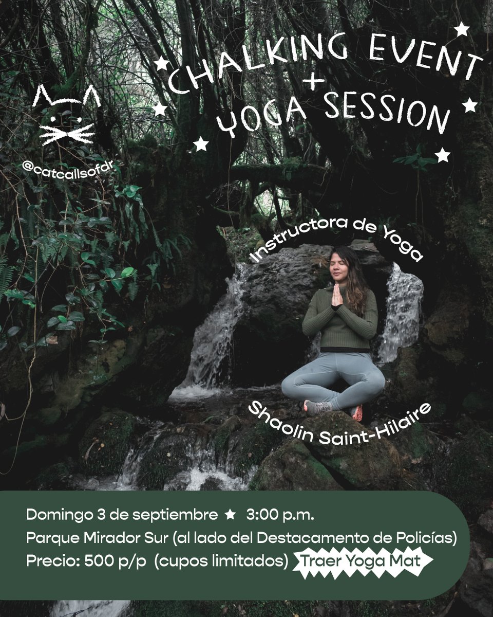 CatcallsofDR's tweet photo. Hellooooo👋🏼 Les tenemos una  invitación para iniciar el mes de manera sanadora con arte + yoga 🧘‍♂️

Abriremos un espacio de conversación y dinámicas  para sanar mediante el arte.

Link de inscripción: 
https://t.co/lfntm9ufnb https://t.co/IkWiyuv4fF