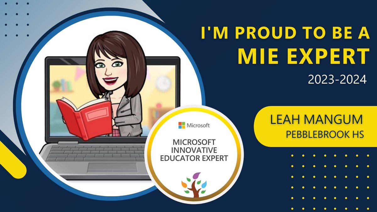 #MicrosoftEDU #MIEExpert @CobbInTech @MicrosoftEDU So excited!!!