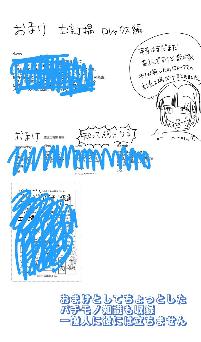 お品書きの右上の漫画の内容はこんな感じです 