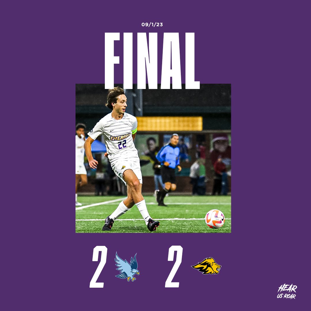 Emerson Athletics (@emersonlions) on Twitter photo MSOC | <a href="/EmersonMSOC/">Emerson College Menβs Soccer</a> Draws Season Opening Tie With Roger Williams, 2-2 β½οΈ
π emersonlions.com/sidearmstats/mβ¦
GOALS
β½οΈ Thomas Pelino
β½οΈ Gregory Kopanezos
Up Next: at Husson on Sept. 3rd
#HearUsRoar MSOC | <a href="/EmersonMSOC/">Emerson College Menβs Soccer</a> Draws Season Opening Tie With Roger Williams, 2-2 β½οΈ
π emersonlions.com/sidearmstats/mβ¦
GOALS
β½οΈ Thomas Pelino
β½οΈ Gregory Kopanezos
Up Next: at Husson on Sept. 3rd
#HearUsRoar