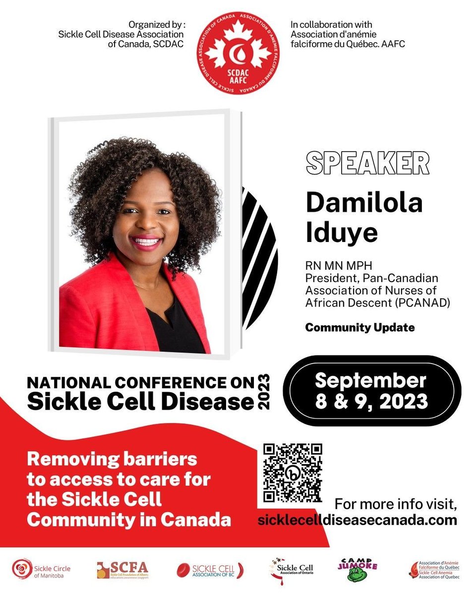 Pan-Canadian Assoc. of Nurses of African Descent (@pcanad_apiioa) on Twitter photo Our President,<a href="/DamilolaIduye/">Damilola Iduye 🇳🇬🇨🇦</a>, will provide #communityupdate from #PCANAD
#Scan the QR code on the flyer to #register
Reserve your hotel room via this link omnihotels.com/hotels/montrea…
<a href="/sicklecellca/">SCDAC</a> <a href="/biba_tinga/">Biba Tinga</a> <a href="/PCANAD_APIIOA/">Pan-Canadian Assoc. of Nurses of African Descent</a> <a href="/obnn2021/">Ontario Black Nurses' Network</a> <a href="/CACBNBC/">Coalition of African, Caribbean & Black Nurses BC</a> <a href="/NSBlackNurses/">Black Nurses Association of Nova Scotia</a> <a href="/SaskACBNurses/">Sask. Assoc. of African, Caribbean, & Black Nurses</a> Our President,<a href="/DamilolaIduye/">Damilola Iduye 🇳🇬🇨🇦</a>, will provide #communityupdate from #PCANAD
#Scan the QR code on the flyer to #register
Reserve your hotel room via this link omnihotels.com/hotels/montrea…
<a href="/sicklecellca/">SCDAC</a> <a href="/biba_tinga/">Biba Tinga</a> <a href="/PCANAD_APIIOA/">Pan-Canadian Assoc. of Nurses of African Descent</a> <a href="/obnn2021/">Ontario Black Nurses' Network</a> <a href="/CACBNBC/">Coalition of African, Caribbean & Black Nurses BC</a> <a href="/NSBlackNurses/">Black Nurses Association of Nova Scotia</a> <a href="/SaskACBNurses/">Sask. Assoc. of African, Caribbean, & Black Nurses</a>