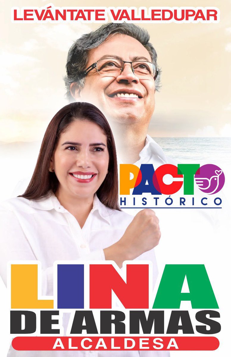 alfredosaadev's tweet photo. Lina de armas será la alcaldesa de valledupar.
Levántate valledupar vota pacto histórico. Vota @linadearmas alcaldesa 
Levántate poder popular es contigo https://t.co/h7uwrirFU0