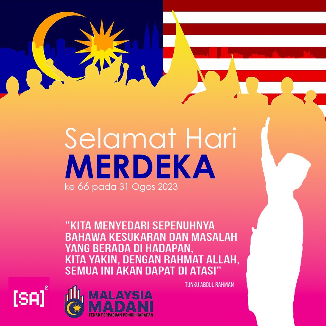 SASquared_arch's tweet image. Salam Hari Kebangsaan kepada semua Rakyat Malaysia dari kami di [SA]² !!! 
🇲🇾 🇲🇾 🇲🇾 🇲🇾 🇲🇾 🇲🇾