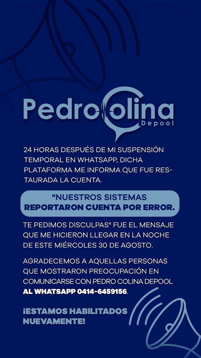 Pedro Colina Depool tweet media