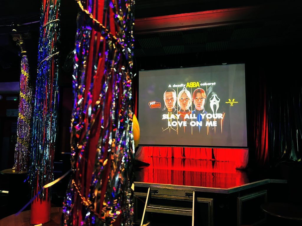 MarkLudmon's tweet photo. A great time at @PopHorrorUK’s horrific celebration of ABBA at the Slay All Your Love On Me cabaret at @theRVT tonight

Couldn’t escape if I wanted to, knowing my fate is to be with you. It must come to an end… My my, how can I resist you
#ABBA #Buffy #BtVS https://t.co/JaOPDK7ViQ