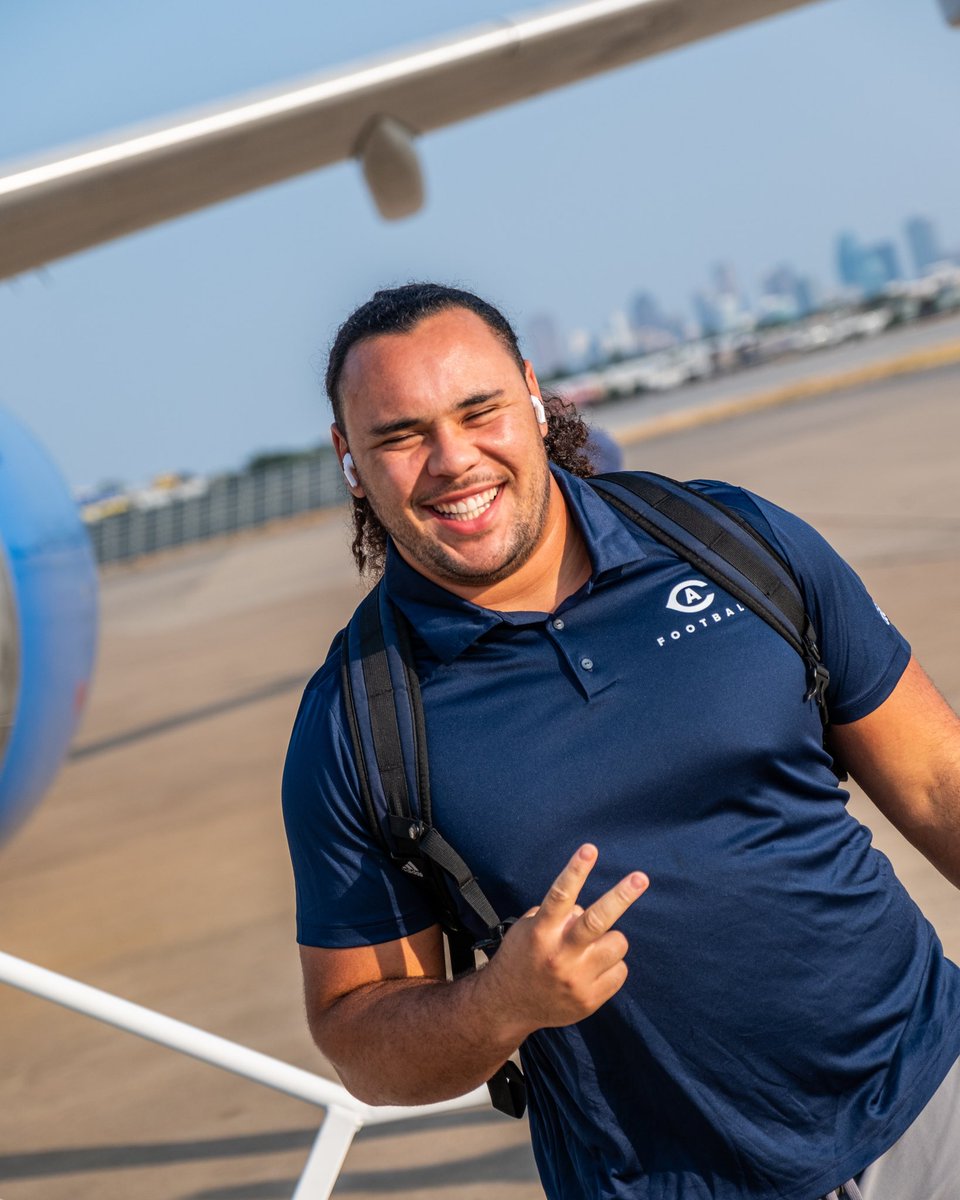 UCDfootball's tweet photo. Welcome to Texas, Aggies. Kickoff tomorrow at 5 p.m. PT. 💪
#GoAgs | @ucdavisaggies https://t.co/IExUvNELK6