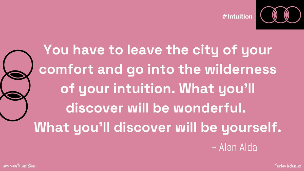 Magical things happen when you step out of your comfort zone. You'll uncover treasures beyond imagination and become the author of your own extraordinary story. 🌄✨🌿 This week’s Coaching Theme: INTUITION #Intuition #GuidedByIntuition #IntuitiveInsights #IntuitionJourney ❤️