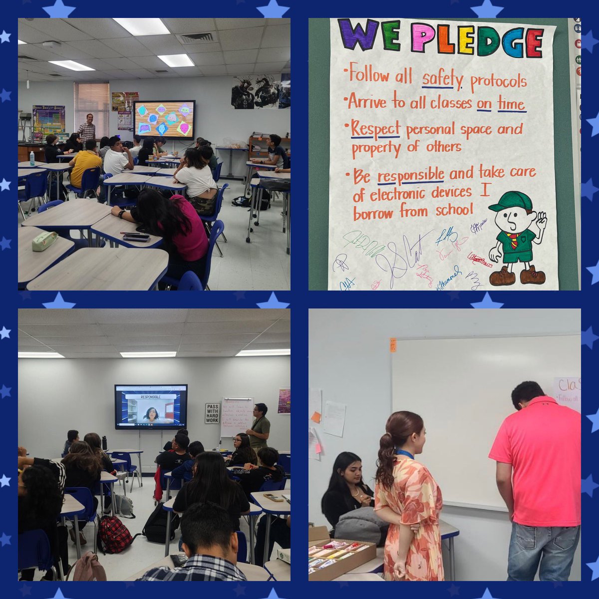 August SEL lesson 💕
Today our Eagles reviewed the <a href="/SanElizarioISD/">San Elizario ISD</a> Core  Values and the importance of SEL. <a href="/SanElizarioHS/">San Elizario High School</a> is ready to SOAR!  🦅
 #SEHStheBest #EagleSOAR #MentalHealthMatters <a href="/SEHS_PBIS/">SEHS_Eagles_SOAR</a>