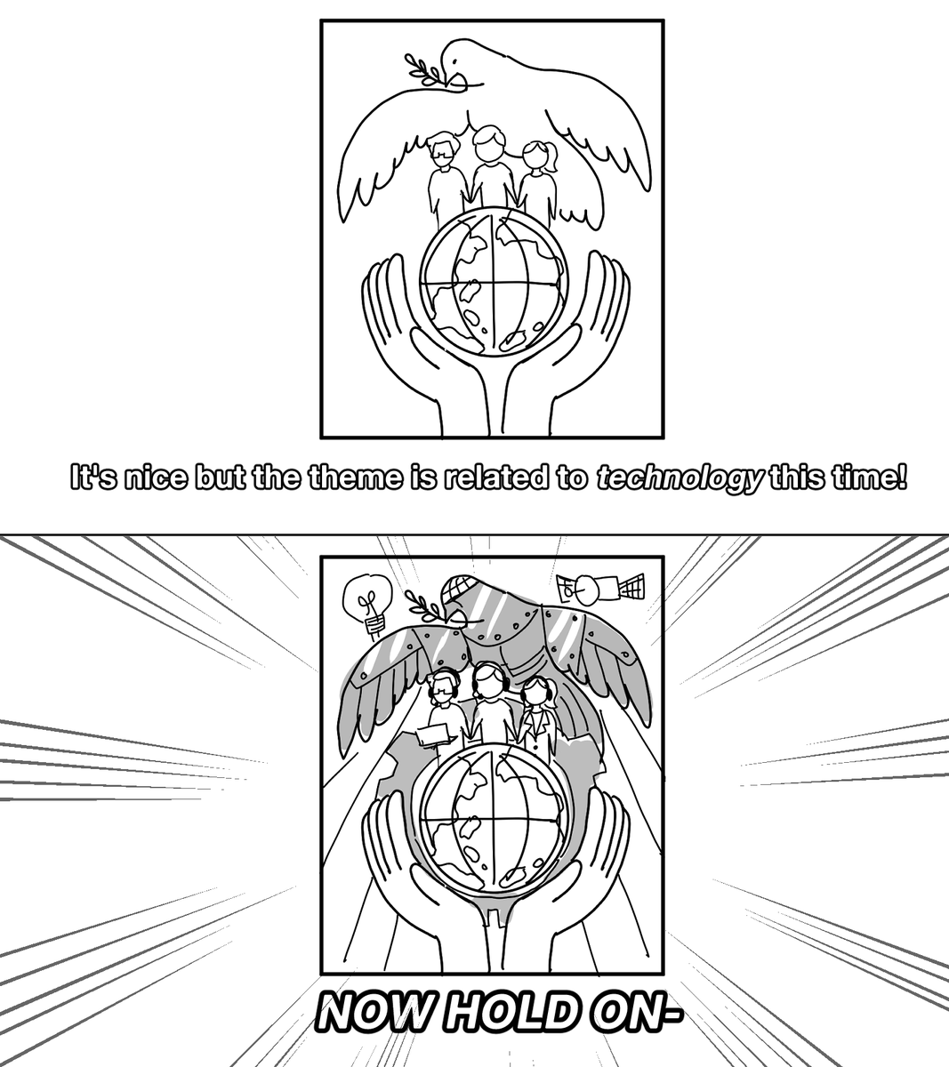 Bonus poster making shitposts for context on how poster making art look (at least, in the past, when I was still competing haha) 