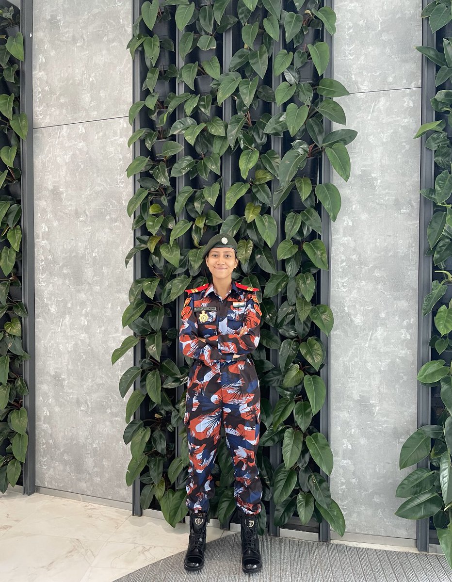 nccner's tweet photo. Cadet Prerna Talukdar of #5AssamBnNCC, Tezpur Gp proudly represented #India and the North East Region as part of the #YEP NCC delegation to #Vietnam. 🇮🇳🇻🇳 🤝 Experiencing culture, forging friendships, and creating memories that'll last a lifetime! @HQ_DG_NCC https://t.co/qLNprpCtYD