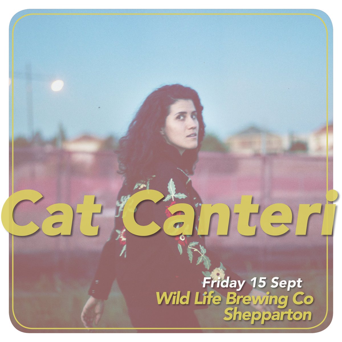 CatCanteri's tweet photo. Used to come to Shepparton to spend time with my Nonna when I was a kid! Debut Shep gig at Wild Life Brewing Co on Sept 15th ✨ Music starts at 6pm @sheppartonnews @GreaterShepp https://t.co/qglJ4foiAL