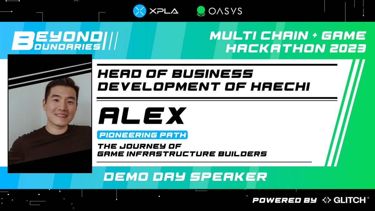 GlitchHackathon's tweet photo. 🌍 Pioneering the Path in #Web3Gaming!

🗣️ Join Alex from Face Wallet/HAECHI LABS(@alexfromkorea, @HaechiLabs) discussing the journey of game infrastructure builders.

🎮 Insights from those gaming the industry! #PioneeringPath #DemoDay

🚀 Ready to build the future? https://t.co/WjIuyDkg3g