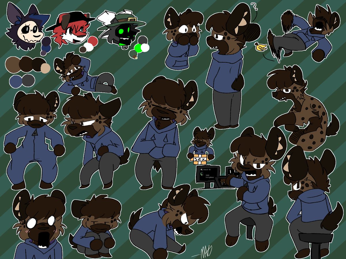 Ohsu_Fox's tweet photo. 17 - da doodle board with some other fellers in the top right https://t.co/ZlDRw56Sov