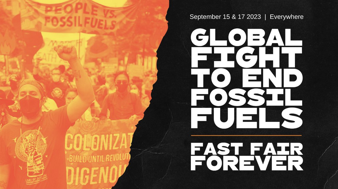 Sept 15-17, millions around the world will take to the streets to demand a rapid, just & equitable end to fossil fuels.
Stop claiming that offsets, carbon capture & storage, nature based solutions or geoengineering are solutions to the climate crisis.
FightFossilFuels.net :-)}