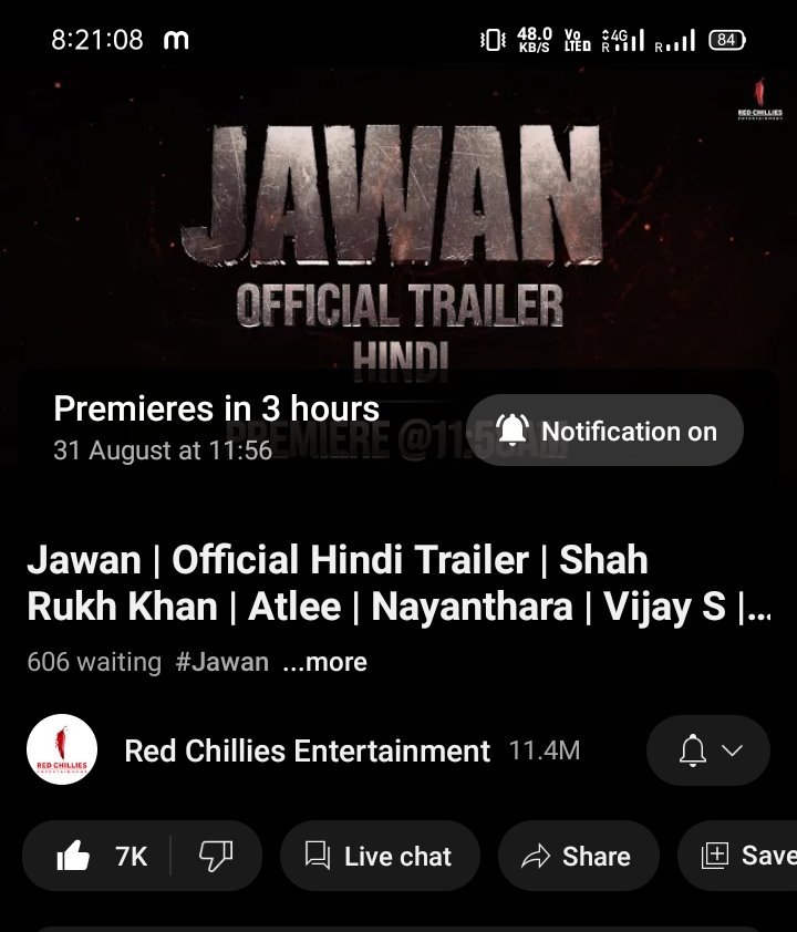Siddiqueevlog's tweet photo. GUYS, IT’S JAWAN TRAILER DAYYYY. 11: 56AM @iamsrk @SRKUniverse @teamsrkfc @ShahRukhKhan_FC #JawanPreReleaseEvent #JawanTrailer #jawaan #ShahRukhKhan #redchill https://t.co/1jtsrdMgyO