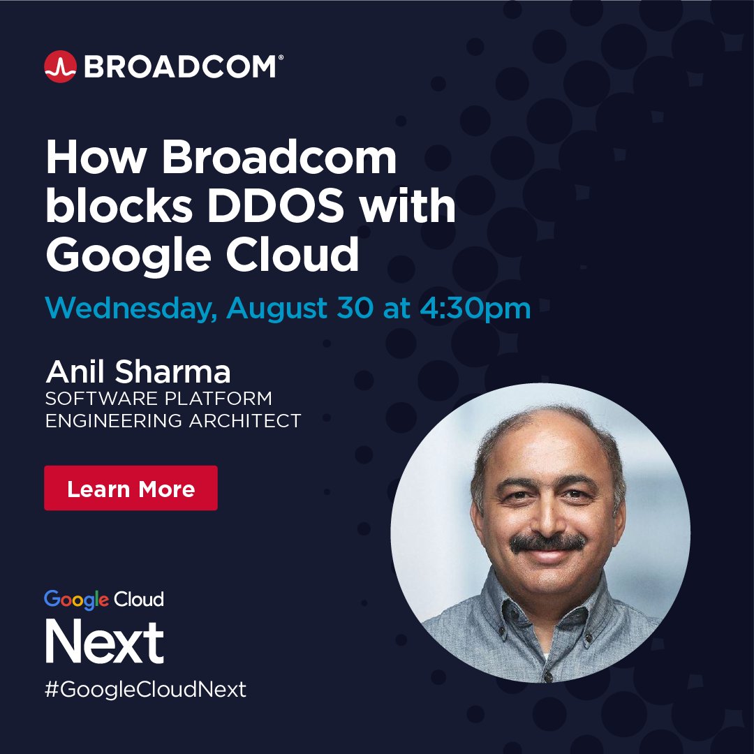 ⏰ In 1 hour! At #GoogleCloudNext we're sharing how #CloudArmor successfully protects our #networksecurity infrastructure against intense #DDOS attacks while also strengthening our infrastructure. 🛡️ Join the panel session: bit.ly/45sVQ9w