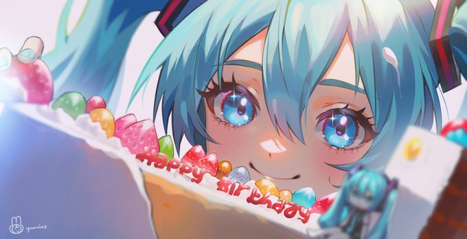 「birthday cake hair between eyes」 illustration images(Latest)