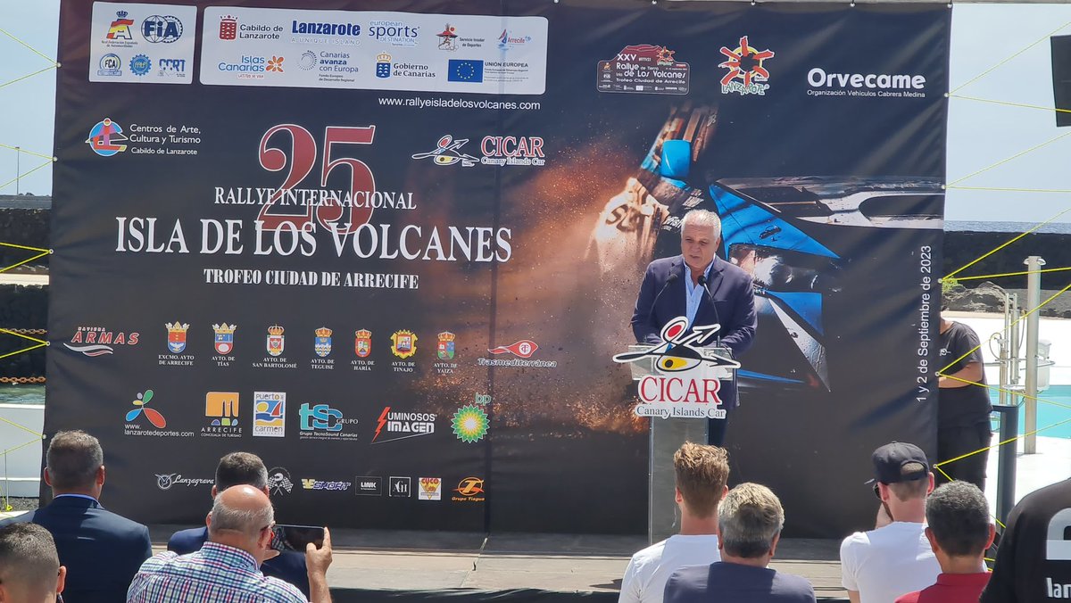 Hoy tuvo lugar la presentación oficial del #RTIV23.
El acto celebrado en el espectacular Islote de La Fermina contó con una amplia representación institucional lo cual es muestra inequívoca del apoyo al automovilismo en la isla conejera.

rallyeisladelosvolcanes.es/?p=1503