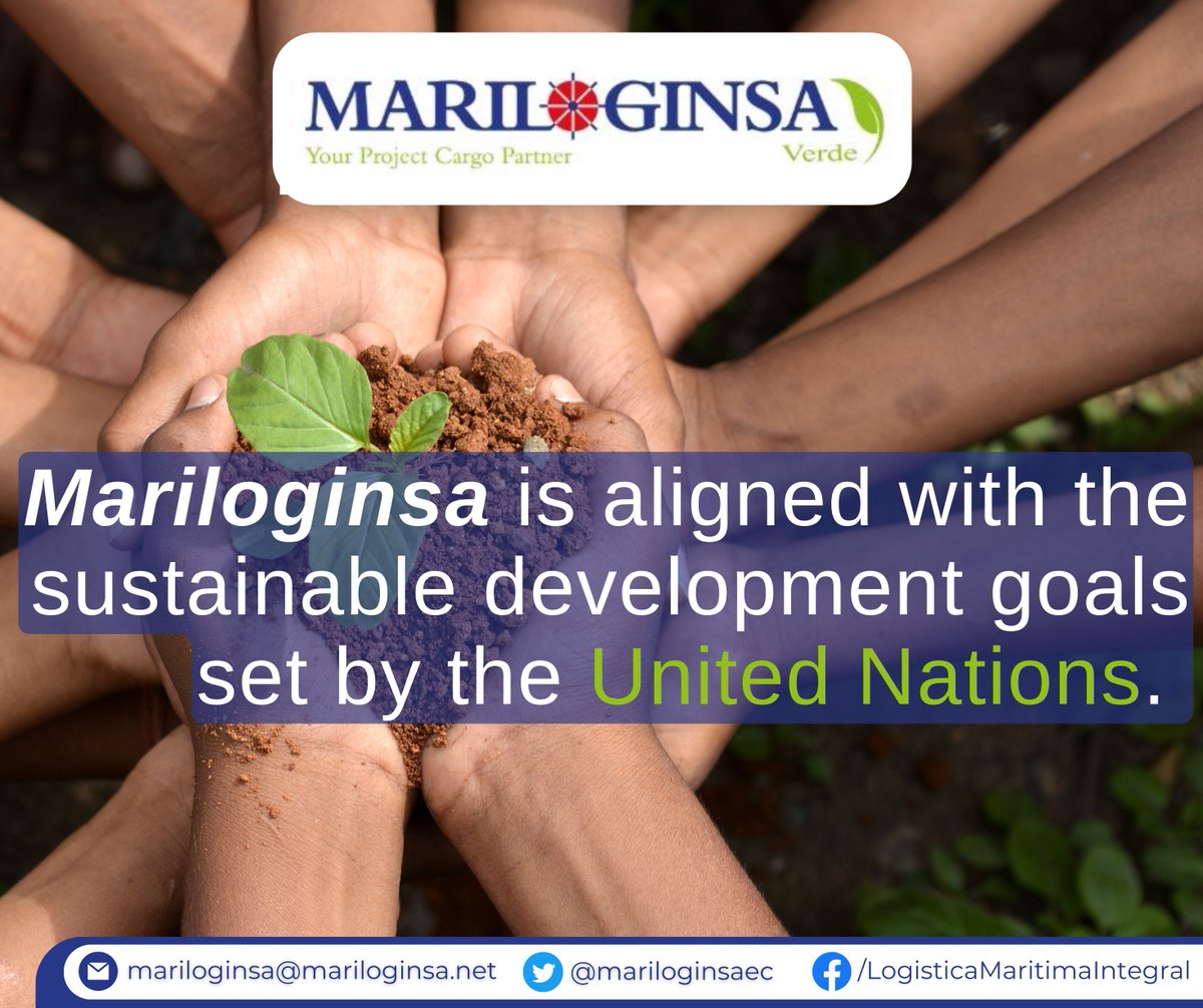 mariloginsaec's tweet photo. #GreenMariloginsa is a business policy focused on developing the sustainable development goals established by the United Nations.
#WeGetEverywhere ๐
More: https://t.co/7JCX9JfHbX
#Ecuador #safelogistics #logistics #GoGreen #projectcargo #freight #freightforward https://t.co/s08jcIhw2z