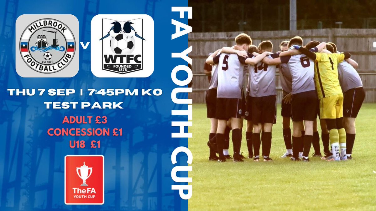 Up next for the young dockers! A tough fixture against a good @WimborneTownFC U18’s. The young group would really appreciate the local support. It’s 7th September at Test Park Sports Facility 19:45pm kick-off. Look forward to welcoming you!