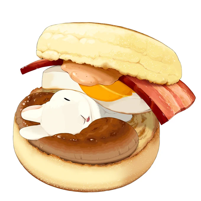 月見マフィンのおふとん 