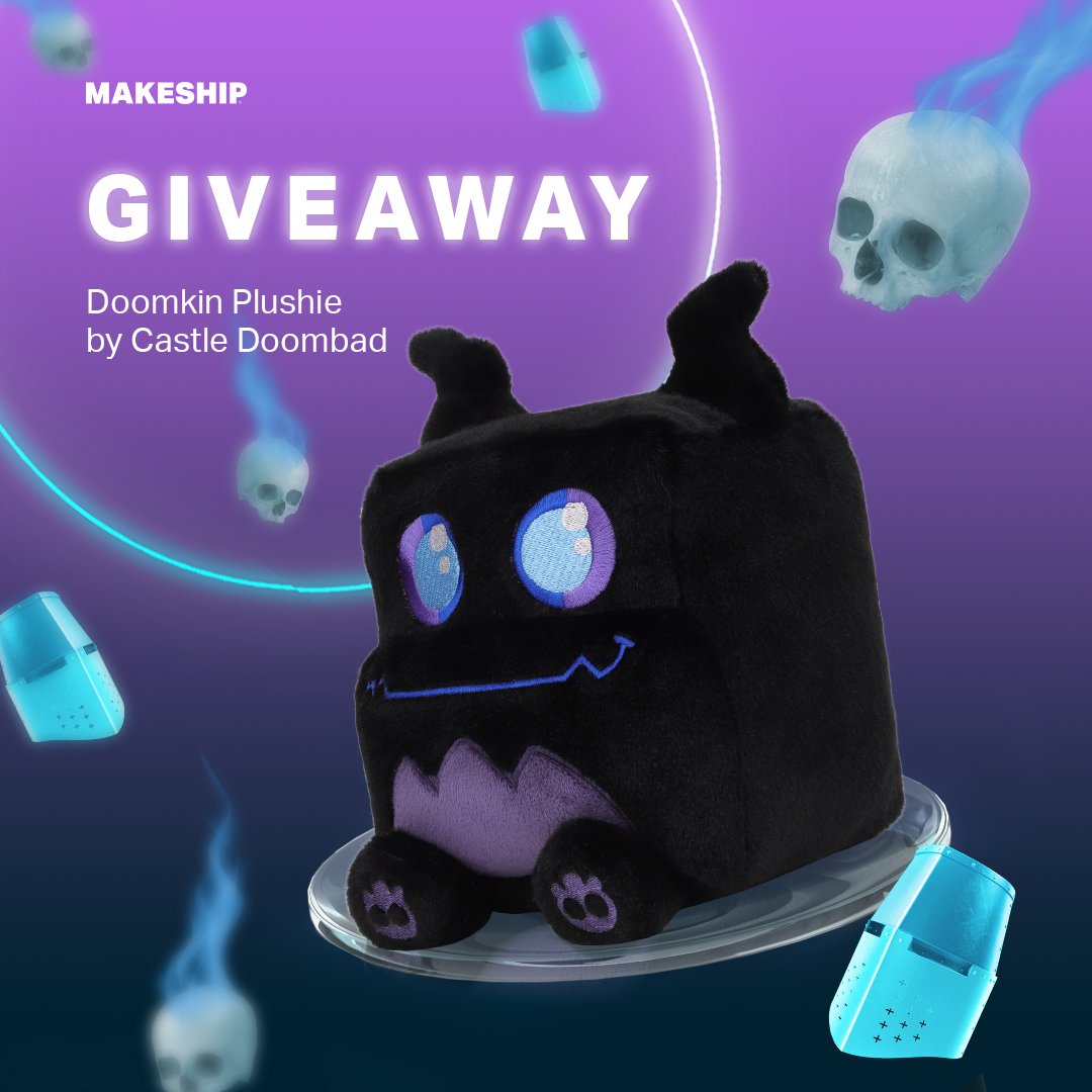 Grumpyface's tweet photo. Say hello to a loyal minion of #CastleDoombad: the #Doomkin! (Now in #Plushie form!) To celebrate the adorableness, we're holding a free #GIVEAWAY! Enter to win 1 of 2 plushies by:

1. Follow @makeship and @Grumpyface 
2. Retweet this post

Giveaway ends Fri Sept 1 at 2pm (ET!)🙌 https://t.co/hn97YHLSx6