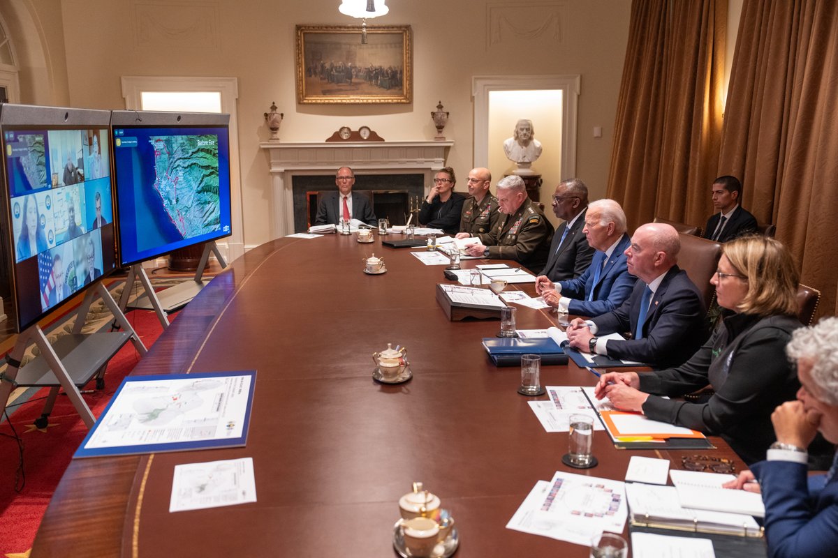 Today, I sat down with the members of my Cabinet who are leading federal recovery and rebuilding efforts for a report on their progress in providing urgently needed support to the people of Maui.