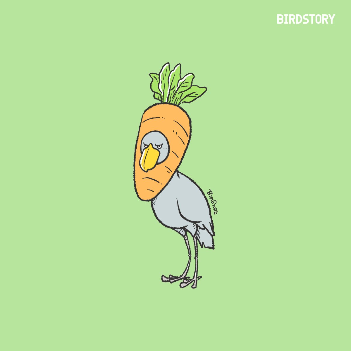 「おはようございます。 本日は8月31日、語呂合わせから、野菜の日とのことです #」|BIRDSTORYのイラスト