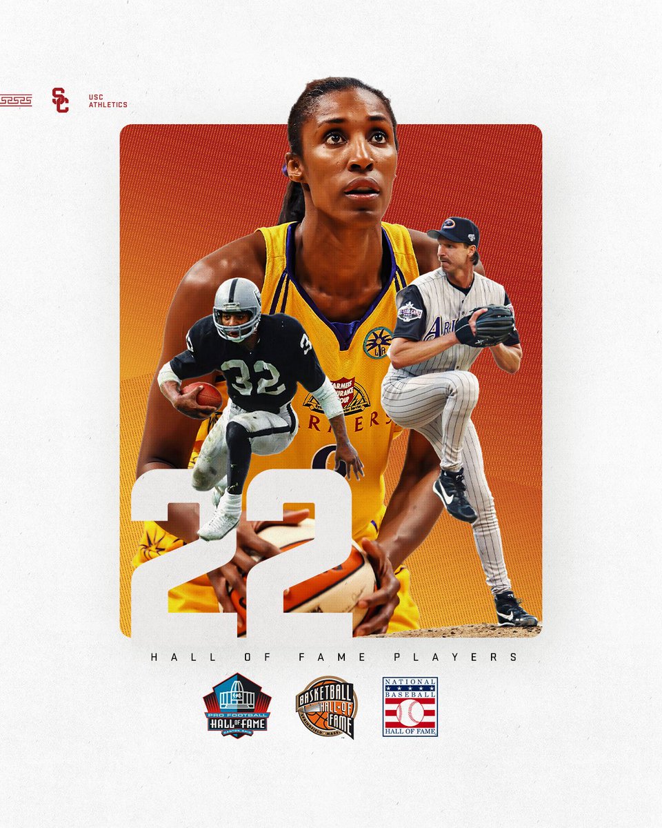 USC_Athletics's tweet photo. USC has put 22 players in the Football, Basketball and Baseball Halls of Fame - more than any other school. https://t.co/4LDhUQ2j7M
