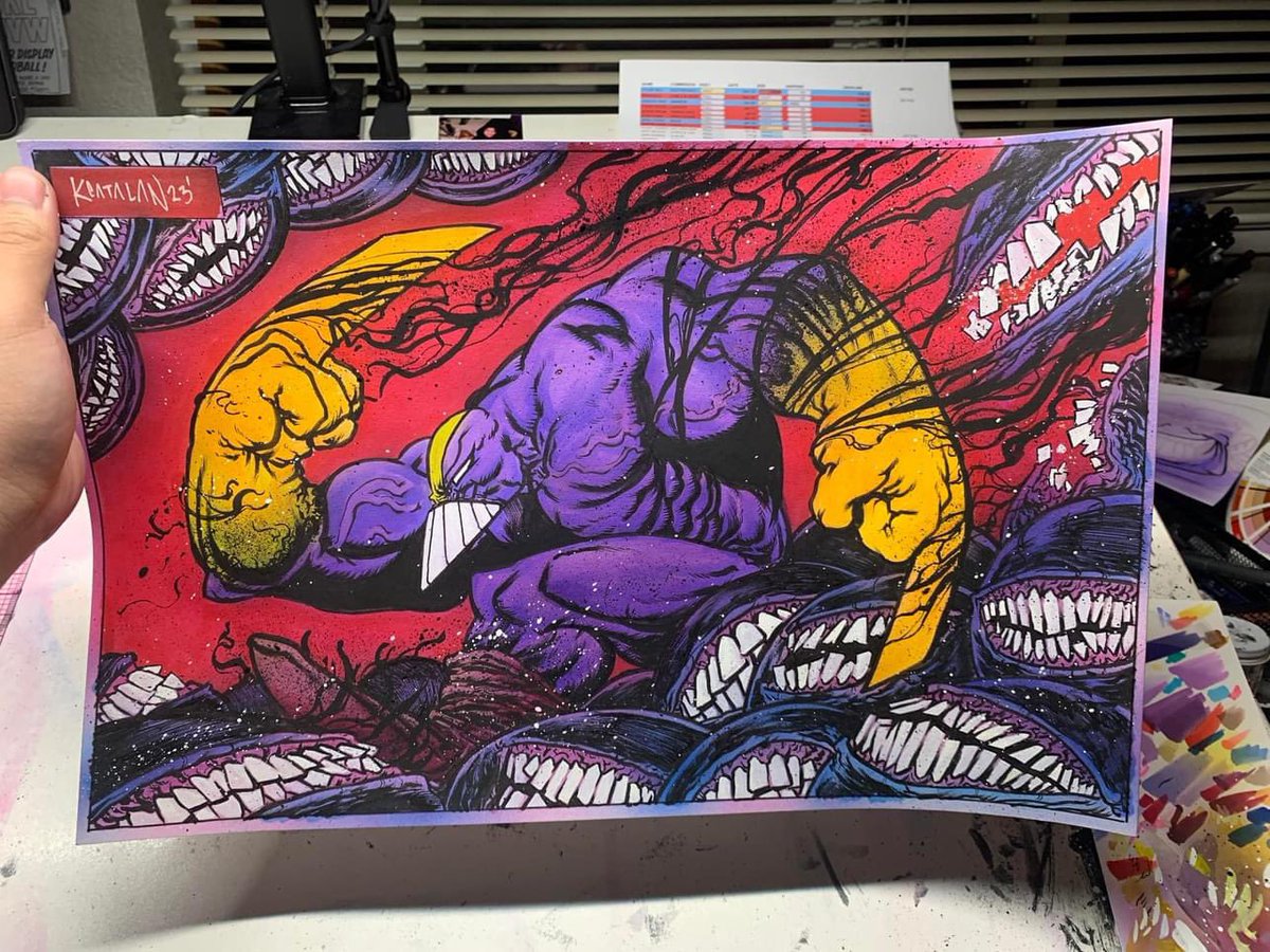 Inky Knuckles Comic Art tweet media