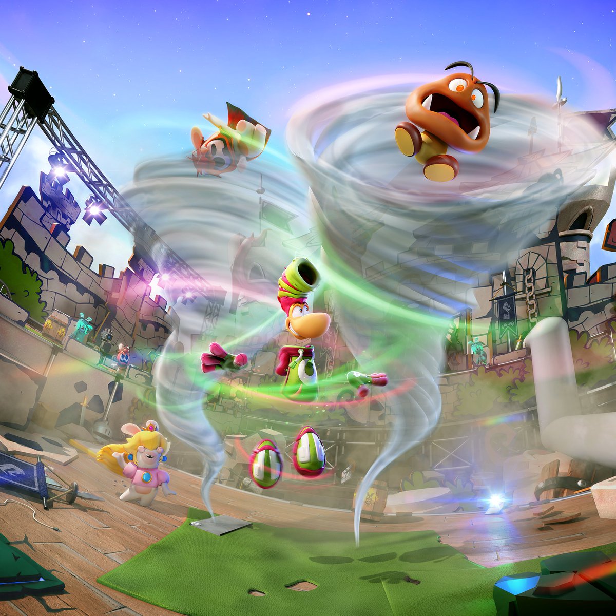 RaymanForSmash's tweet image. It's insane how much moveset potential Rayman has for smash bros just from the new DLC alone like holy hell