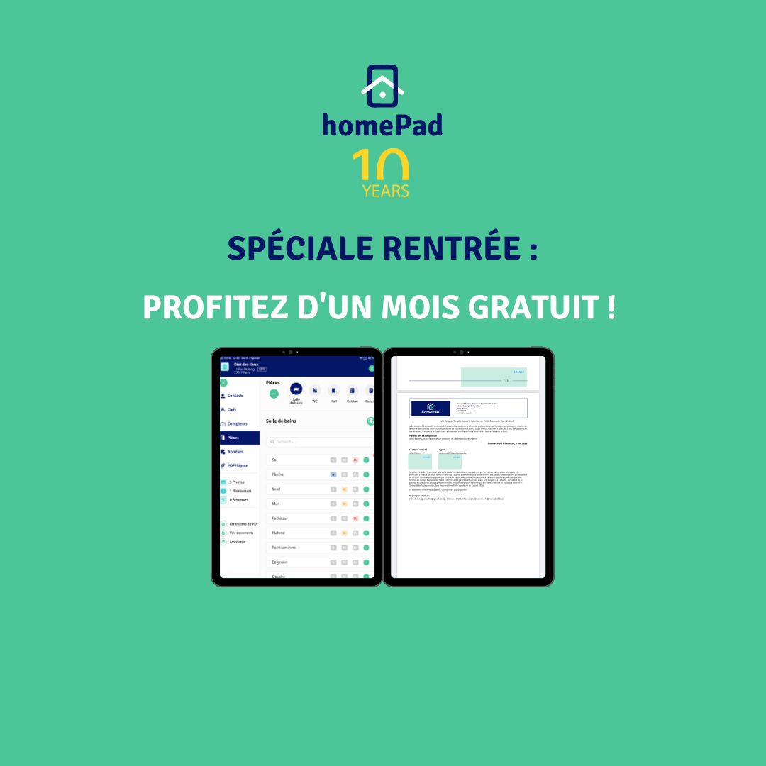 Qui dit rentrée, dit fournitures scolaires et bien d'autres dépenses...

Chez homePad, bénéficiez d'un mois offert et de quinze jours d'essai gratuit et sans engagement.

De quoi être vous aussi prêts pour cette rentrée :)  

#BackToSchool #Rentrée2023 #homePad