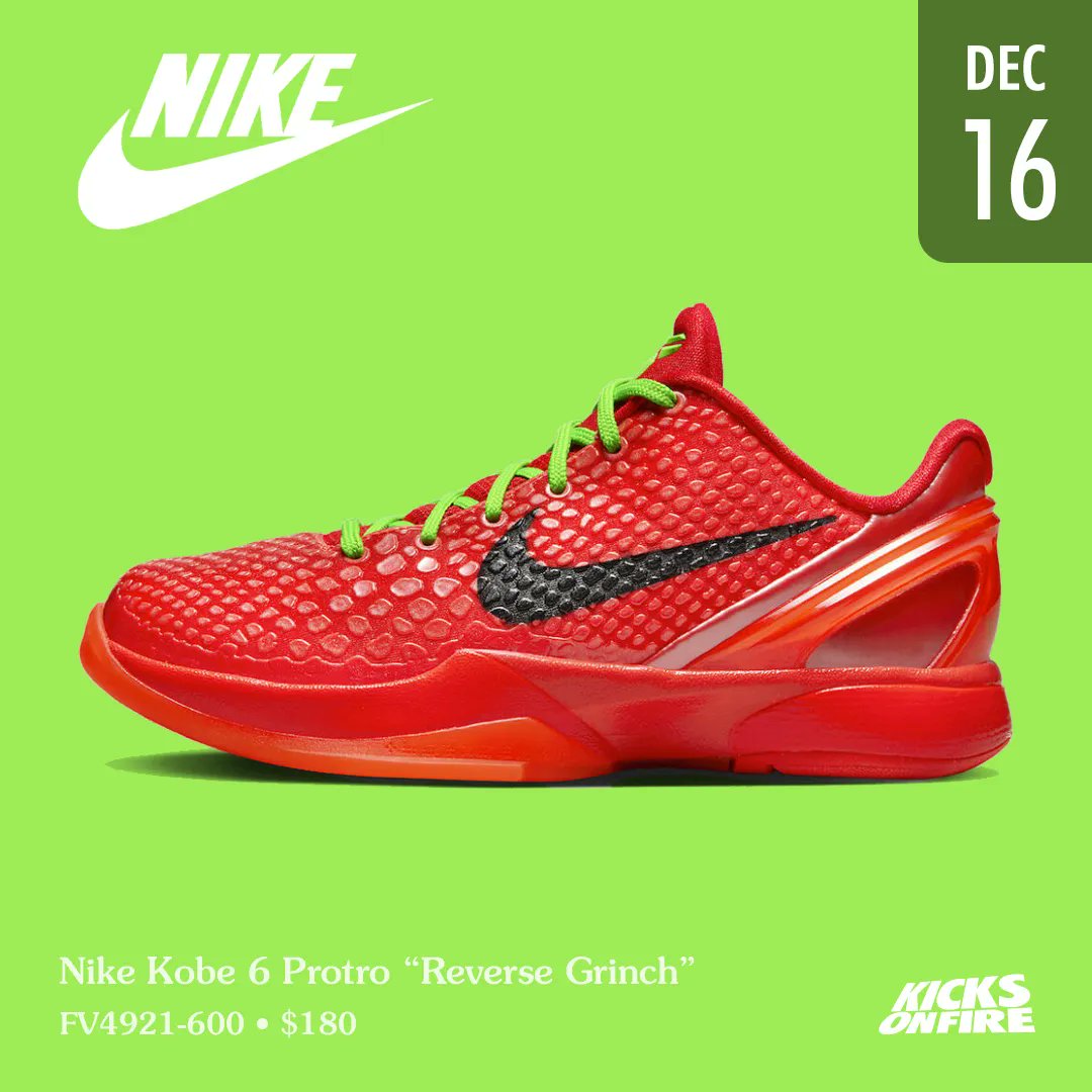 Nike Kobe 6 Protro “Reverse Grinch” 🐍❤️ Cop or drop ?