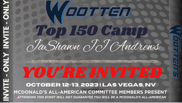 Thankful for the invitation to participate in the <a href="/Wootten_Camp/">Coach Wootten's Basketball Camp</a>