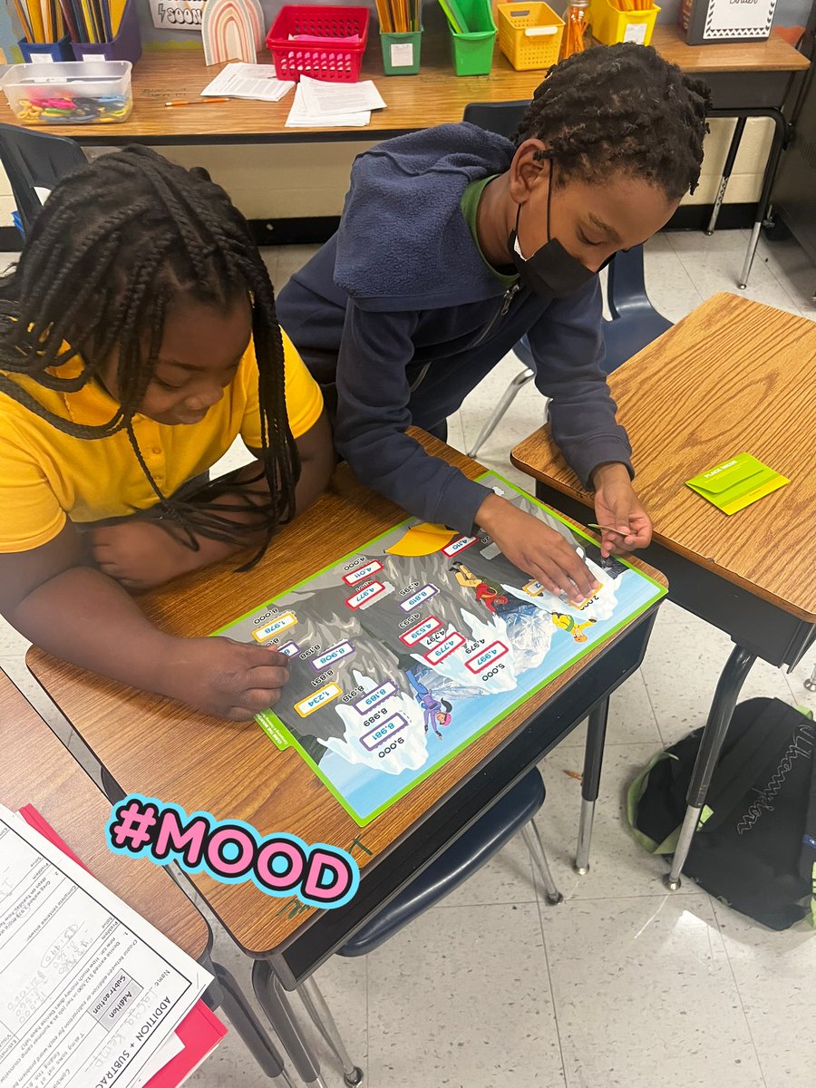 BookersBunch's tweet photo. What do you do when your school’s Wi-Fi goes out for days? We play “Games” 
Place value games that is. 
We reviewed standards that we have already learned during the 1st month of school. 
@MakingMath_WORK 
@SLLewisES 
@LashondaStorr https://t.co/zzlcYxSxSQ