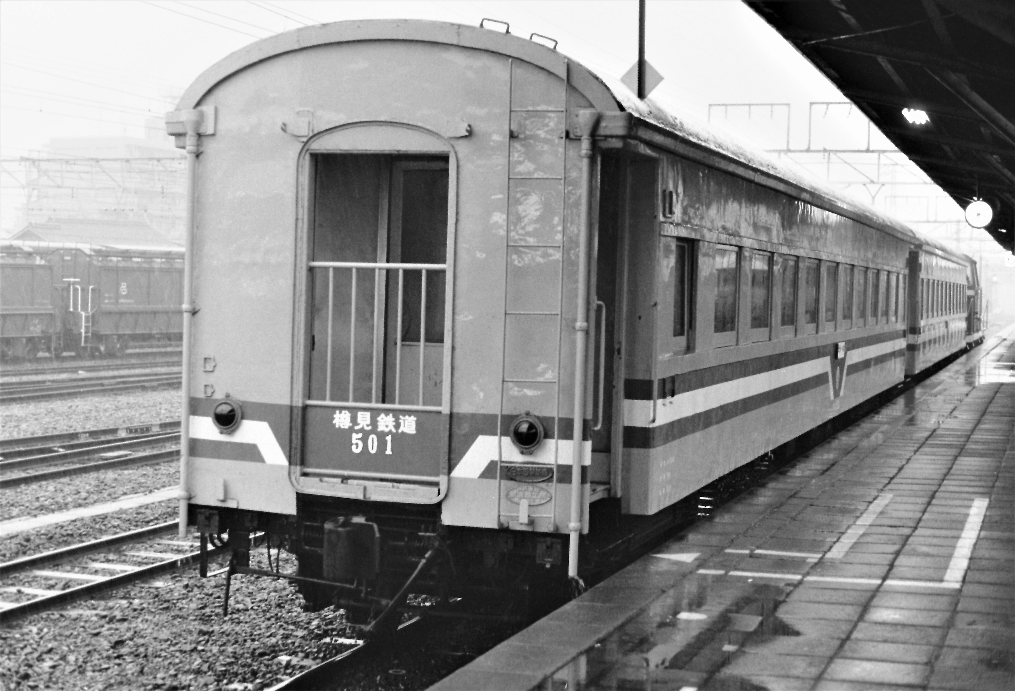 樽見鉄道オハフ800形客車オハフ802 プレート銘板鉄道部品