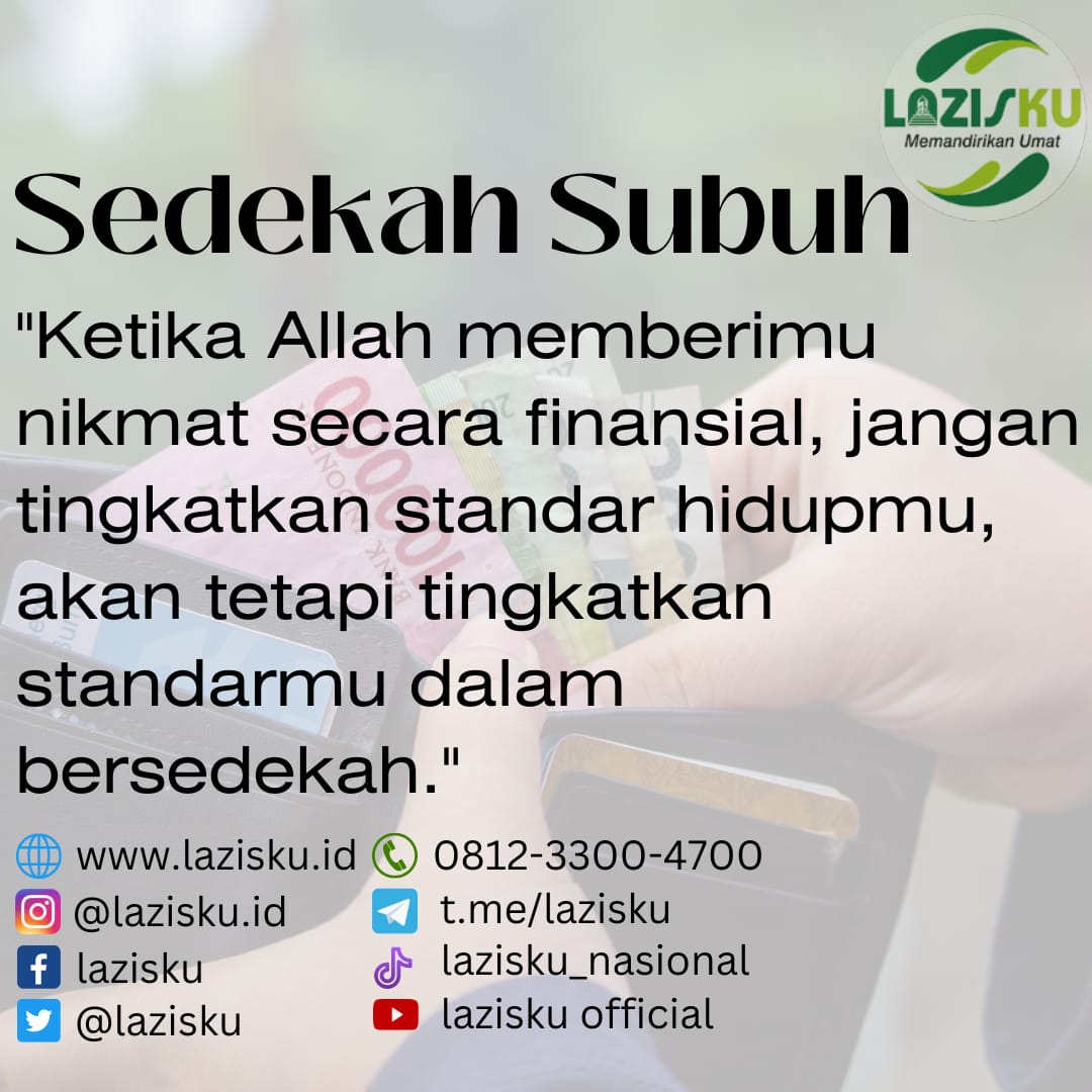 lazisku's tweet photo. Assalamualaikum Semoga salat Subuhmu mencerahkan ... https://t.co/ItTgzaGMrv