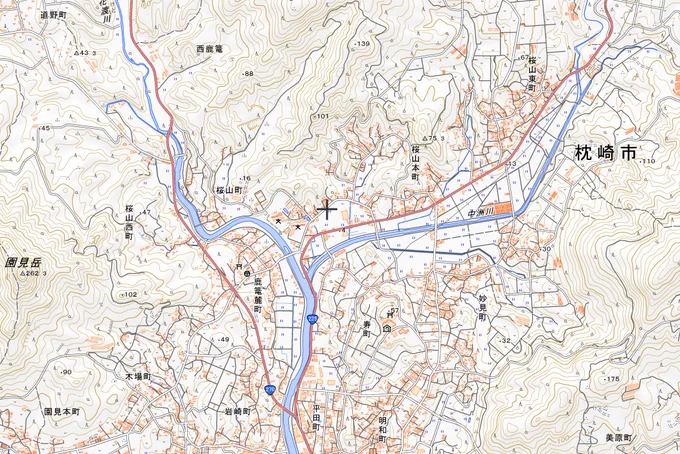 この辺が劇中の桜山町(実在)です。鹿児島県枕崎市桜山町のあたりにある名もなき山が舞台です 