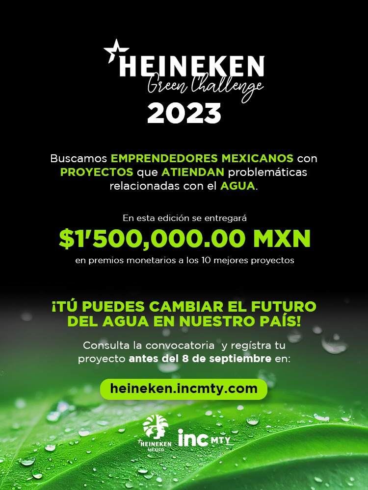 SEDECO_TLAXCALA's tweet photo. Invitamos a las empresas y emprendedores Tlaxcaltecas a participar en el HEINEKEN Green Challenge. Iniciativa única impulsada por HEINEKEN México e incMTY.

¡Tienes hasta el 8 de Septiembre para registrarte! https://t.co/2L6hJudcAX

#HEINEKEN #INCmty #Emprendimiento https://t.co/AkVgxybFh8