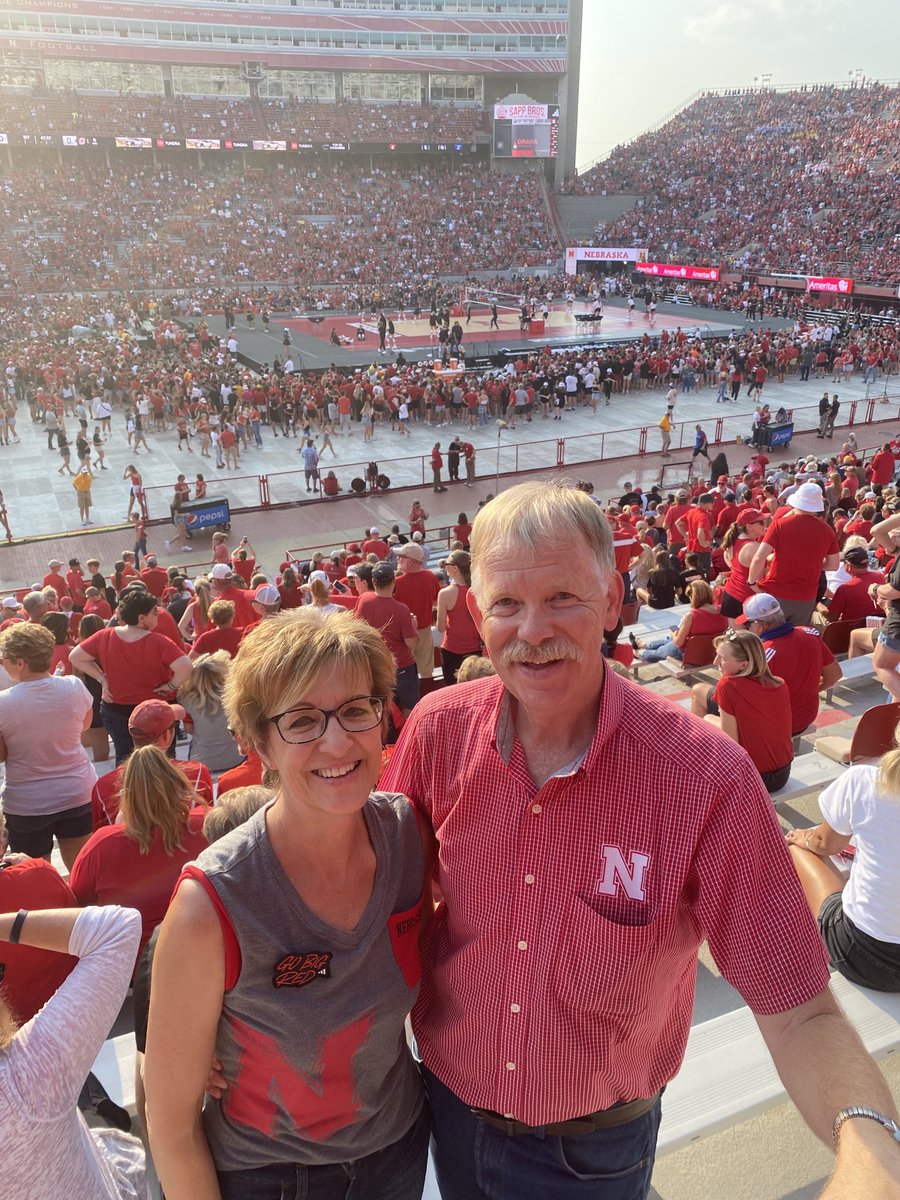 #Huskers. Go Big Red. Record setting day.