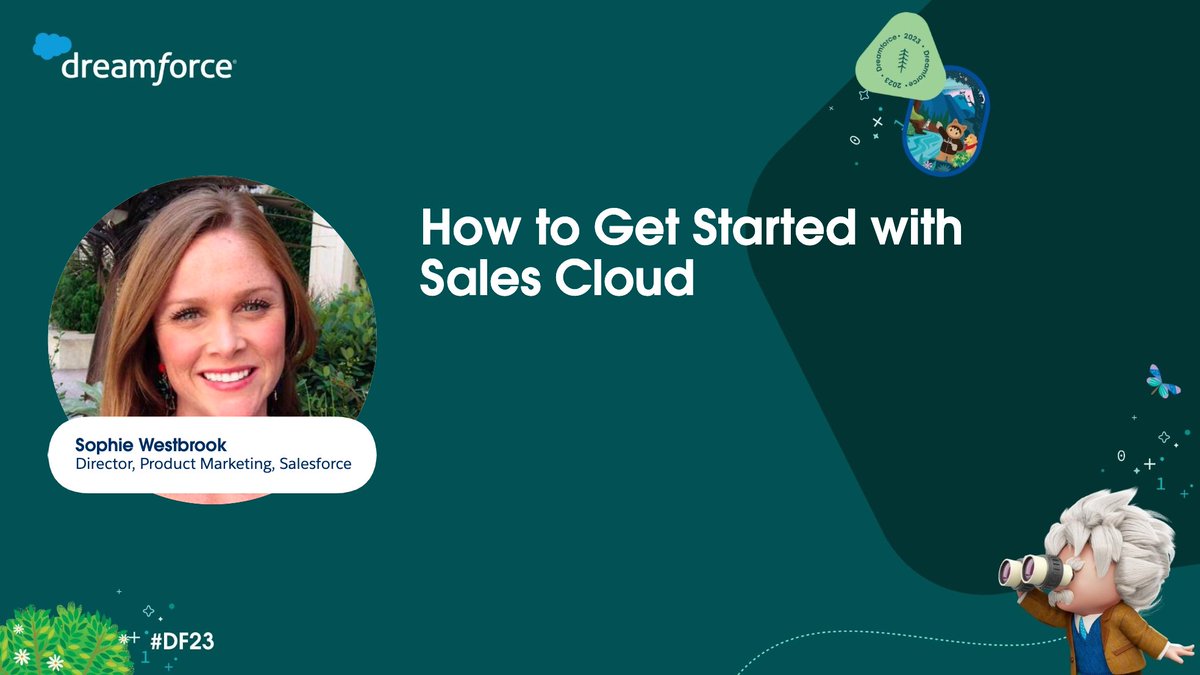 srwestbrook's tweet photo. Coming to #DF23? Responsible for helping your business get started with @SalesCloud? Join me &amp;
@nguyencait to learn best practices to drive Sales Cloud success. https://t.co/RWv4PNKA9t 

9/12 2:00 - 2:20 
9/13 1:00 - 2:00 
9/14 10:30 - 10:50  

See you there! https://t.co/AQj5CSyofM