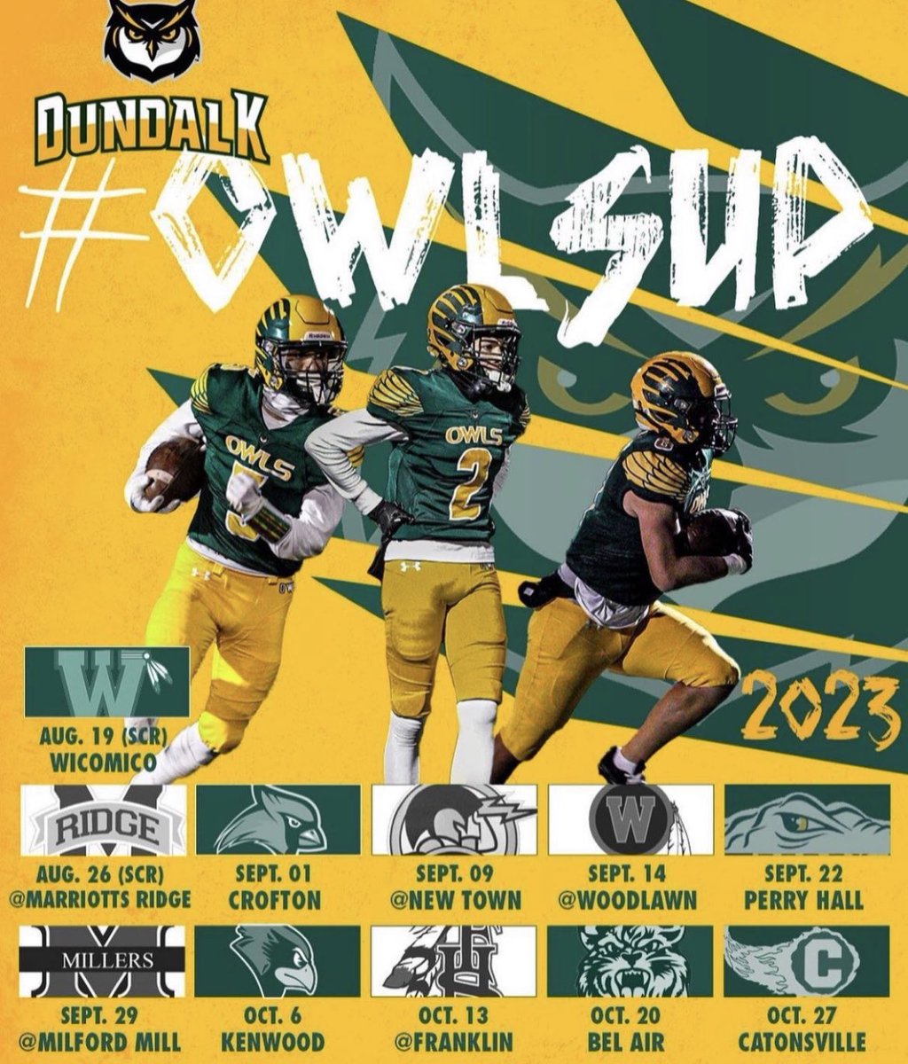 <a href="/DundalkHigh/">Dundalk High School</a> Football opens their season this Friday!