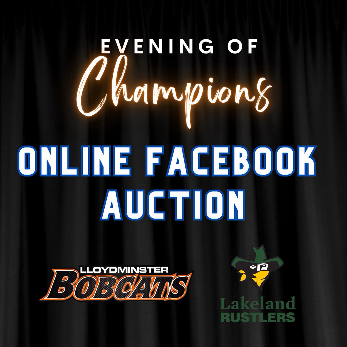 Evening of Champions Silent Auction is live on our Facebook Page! We have partnered with @GoRustlers this year, some great items to be bid on! 
.
