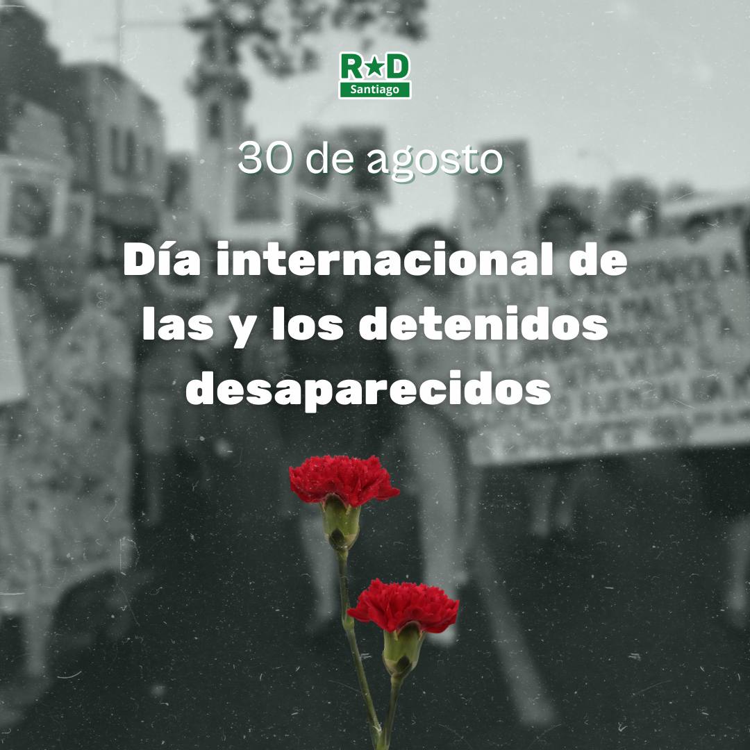 Hoy 30 de agosto se conmemora el Día Internacional del Detenido/a Desaparecido/a, para recordar que aún queda por reparar y heridas por sanar.
Las y los Detenidos Desaparecidos nos faltan a todos, a 50 años del golpe militar seguimos firmes en nuestra lucha por verdad y justicia.
