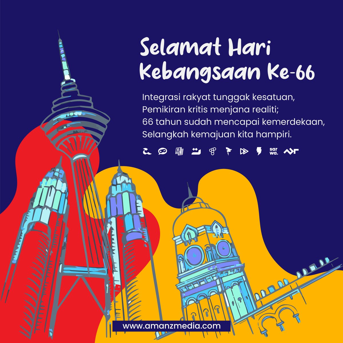 amanz's tweet photo. Selamat Hari Kebangsaan Ke-66 🇲🇾🇲🇾🇲🇾 https://t.co/lyXHXotBel