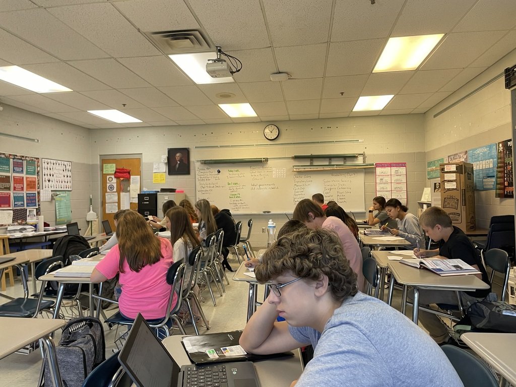 GCMSCougars's tweet photo. Team 5 students and teachers are working hard this week at GCMS! #GCMSImpact https://t.co/2ItvUzs6Jw